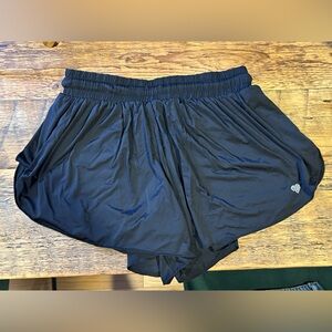 Justice Black Elastic Waist Shorts